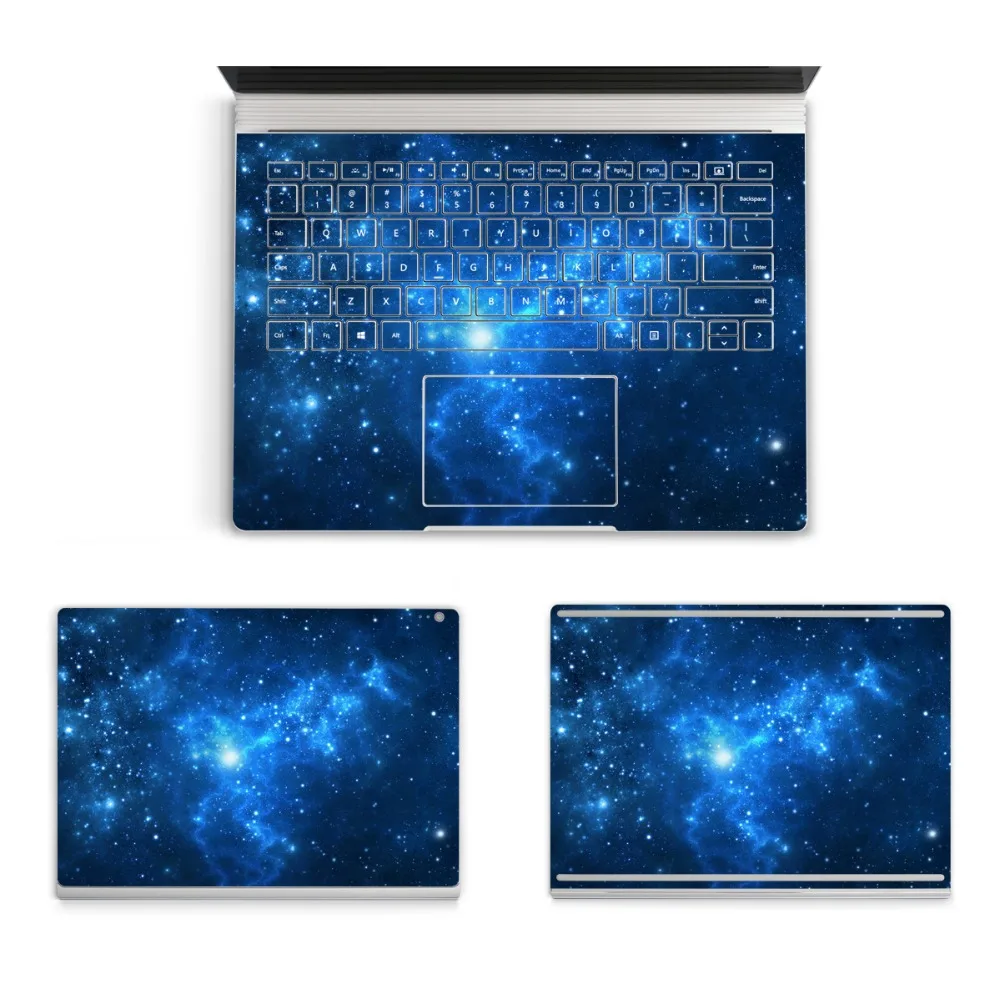 Окрашенная наклейка для ноутбука для microsoft Surface book 13,5 дюймов звездное небо серия блокнот кожа Наклейка s для поверхностной книги 13,5