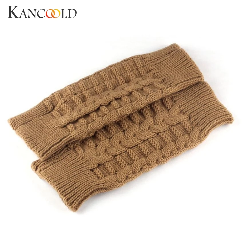 Перчатки KANCOOLD модные вязаные перчатки без пальцев зимние унисекс мягкие теплые