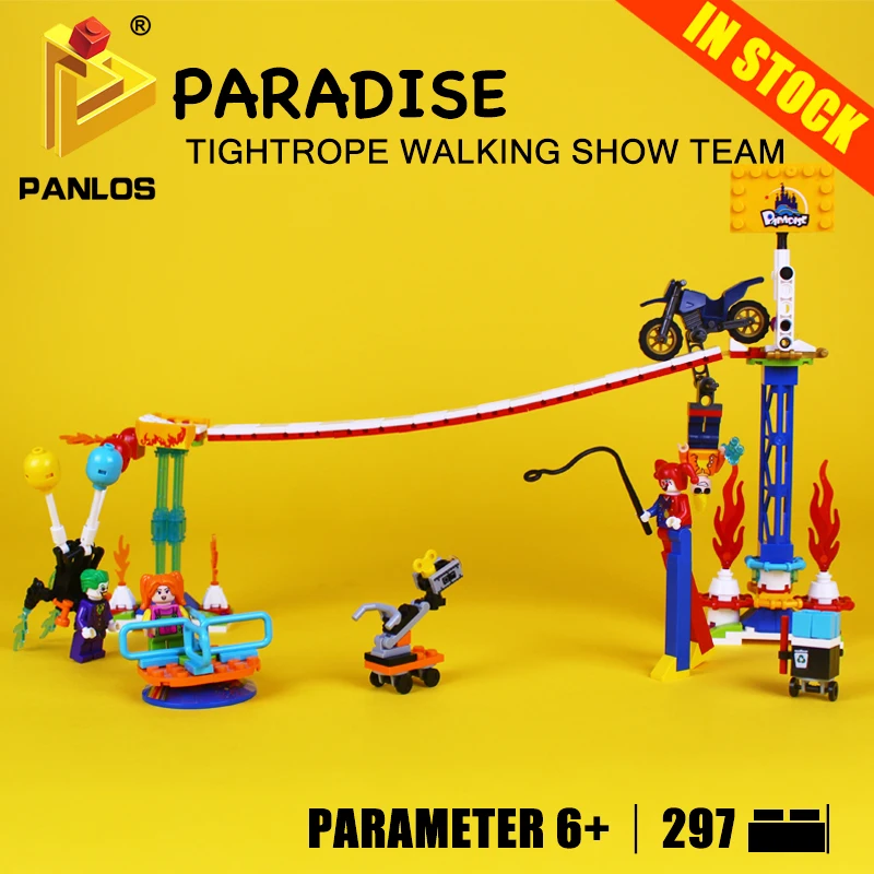 Райские TIGHTROPE шоу команда совместима с lego городские кварталы Конструкторы DIY
