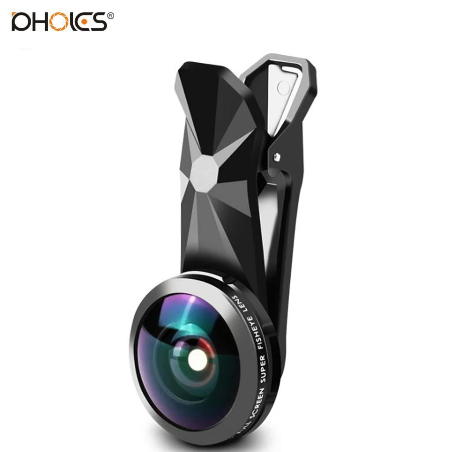 

PHOLES Universal 210 degree Fisheye lens for Samsung Note 2 3 4 5 7 E5 E7 C5 C7 C9 Pro External Camera Lens Free Shipping