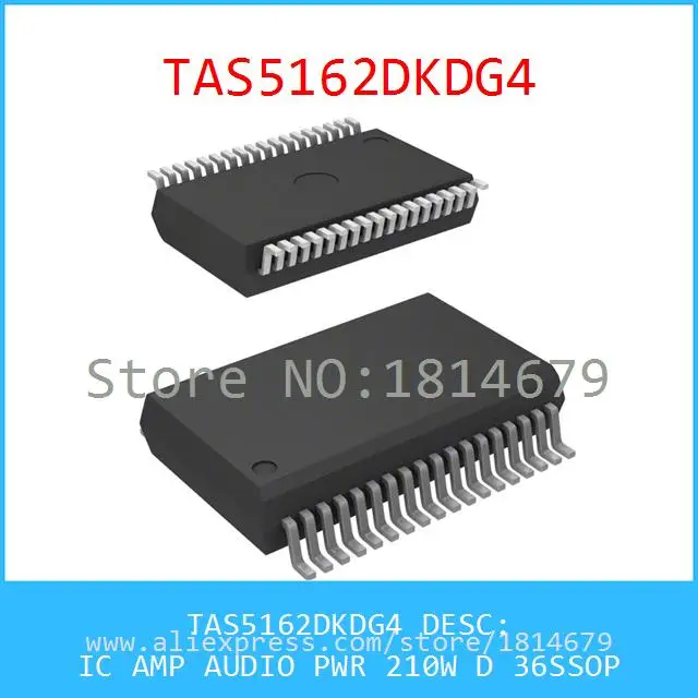 1 Шт./лот TAS5162DKDG4 IC AMP АУДИО PWR 210 Вт D 36 SSOP 5162 TAS5162|pwr stock|pwr swpwr supply |