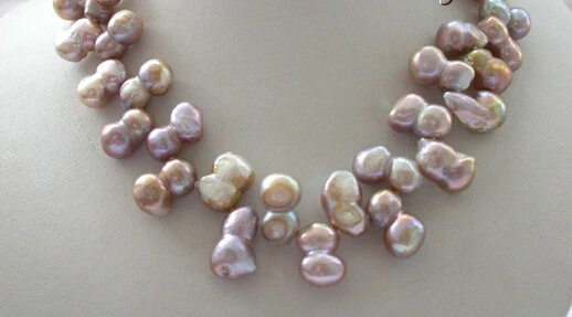 

huij 001469 big 16mm baroque lavender freshwater cultured pearl necklace