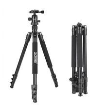 Zomei Q555 Professional Portable Tripod Aluminum alloy With Ball Head For DSLR Photography Travel Photo Extendable Tripode