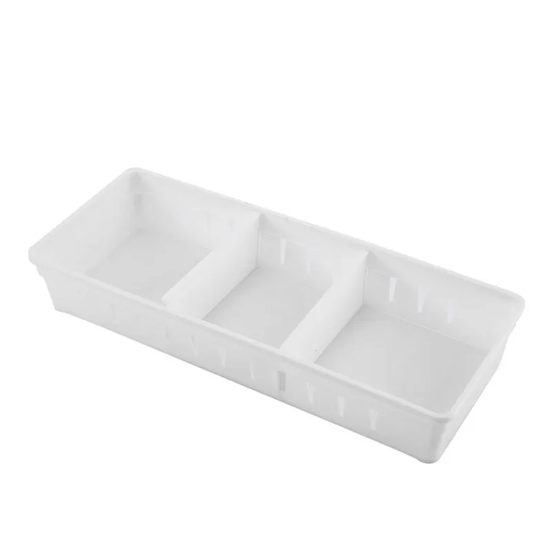 Творческий DIY Регулируемый ящик организатор кухня доска делитель доска коробка для хранения столовой посуды - Цвет: White M