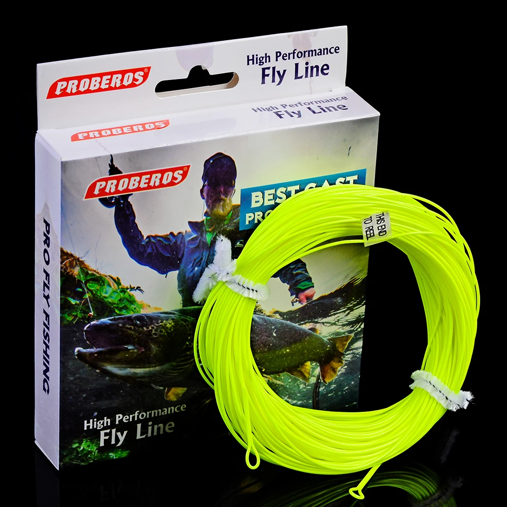 1 шт. 100FT Вес вперед плавающая Летающая леска WF-2F/3F/4F/5F/6F/7F/8F Fly Line