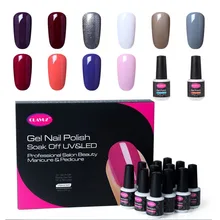 CLAVUZ Лидер продаж полуперманентный Гель-лак для ногтей подарок на день рождения набор свадебный макияж маникюрная основа Топ Лаки 58 цветов