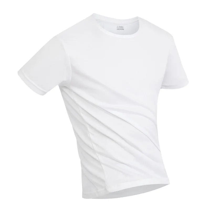 Анти-грязный мужской водонепроницаемый походный футболка Быстросохнущий топ с коротким рукавом креативный Гидрофобный нержавеющий дышащий противообрастающий - Цвет: Белый