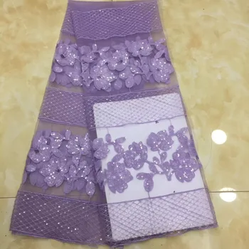 

Madison Latest Nigerian Laces Fabrics 2019 High Quality African Laces Fabric For Wedding Dress French Tulle Lace With Sequins