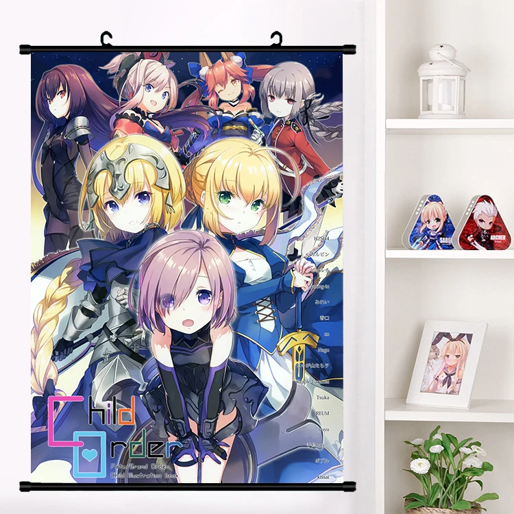 8 12 Home Decor Japanese Anime Fate Zero Cosplay Wall Poster Scroll 021