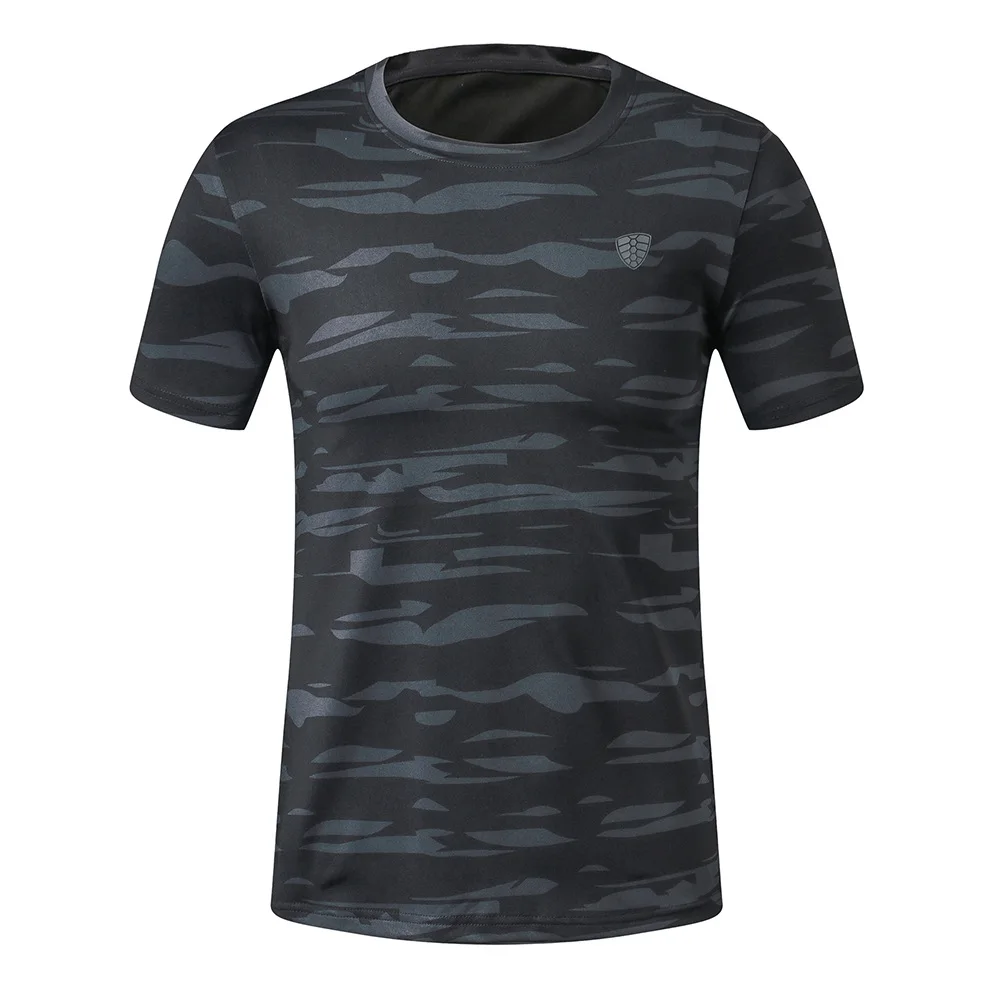

New Camoufla Mens Gym Sports T Shirt Designer Short Sleeves T-Shirt Quick Dry Training Tops & Tees Plus Size M-4XL