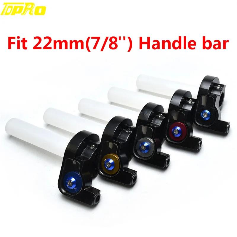 

TDPRO 1/4 Turn Twist Quick Action Throttle Clamp Grip 22mm 7/8" Motorcycle Handlebar Grips For Honda Suzuki Kawasaki Dirt Bike