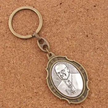 

12colors Pope Francis Saint Francis Prayer for Peace Blessed Prayer 2 inch Medal Keychain Travel Protection Key Ring K1742