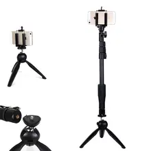 Для iPhone 5 5S 6 7 Sumsang S7 Phone Gopro DSLR камера Bluetooth селфи палка Yunteng 1288 Телескопический монопод и 228 мини-штатив