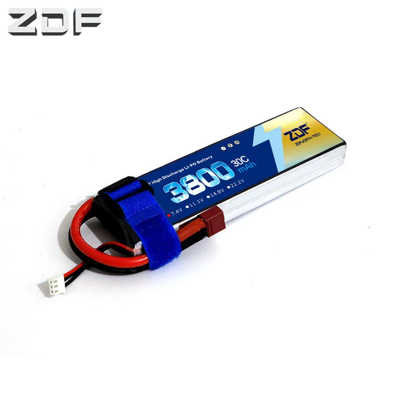 

ZDF 2S RC Lipo battery 7.4v 3800mAh 30C For helicopter car boat quadcopter Li-Polymer batteria AKKU