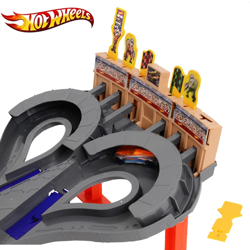 Оригинальная игрушка для спортивного трека Hot Wheels, ударопрочная забавная игрушка, высокое качество, подарочная коробка, автомобиль Hotwheels, режим трека CDL49 для детей