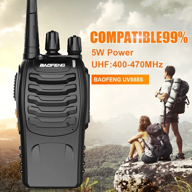 3PCS Baofeng BF-888S Two-Way Radio BF 888S 6km Walkie Talkie 5W Portable CB Radio Handheld HF Transceiver Interphone BF888S