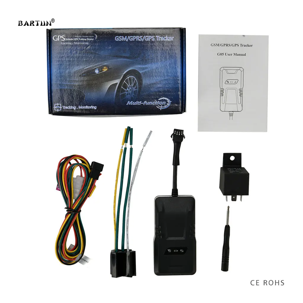 G05 gps-маячок в реальном времени автомобиль, скутер, мотоцикл отслеживающее устройство с реле батареи для резки топлива