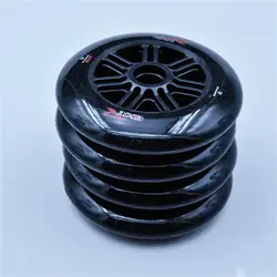 85A 125 мм черные роликовые коньки колеса для уличных гонок асфальт наземного катания Rodas для скутера колеса и обувь для бега