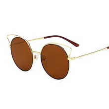 2017 New list real picture Personality new cat’s eye sunglasses fashion metal personalized sunglasses women’s sunglasses