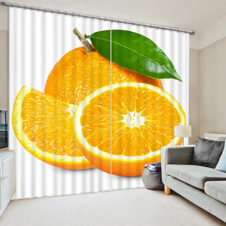 

Fruit oranges Kitchen shade fabric curtain Photo Print