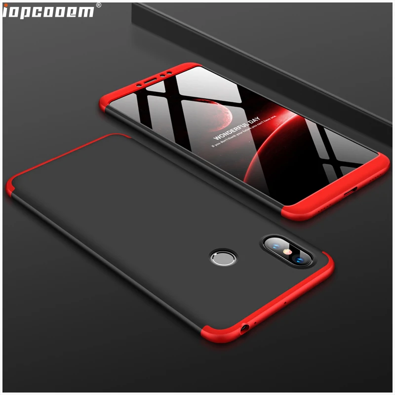

Phone Cases For Xiaomi MAX 3 Case 360 Full Protective 3 in 1 Matte Hard PC Shockproof Cover For Xiaomi MAX 3 Case