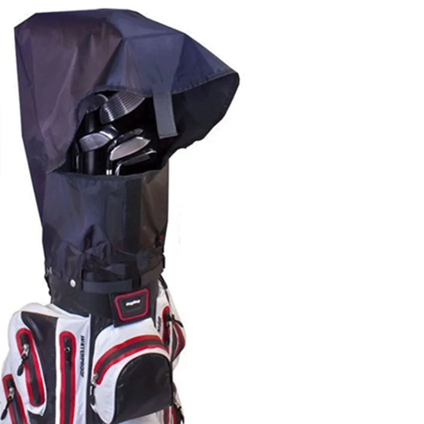 حقيبة غولف غطاء للمطر للماء حقيبة كبيرة المطر هود في الهواء الطلق دائم المطر الغبار درع الاكسسوارات أسود 1 قطعة إصبع عشرة
