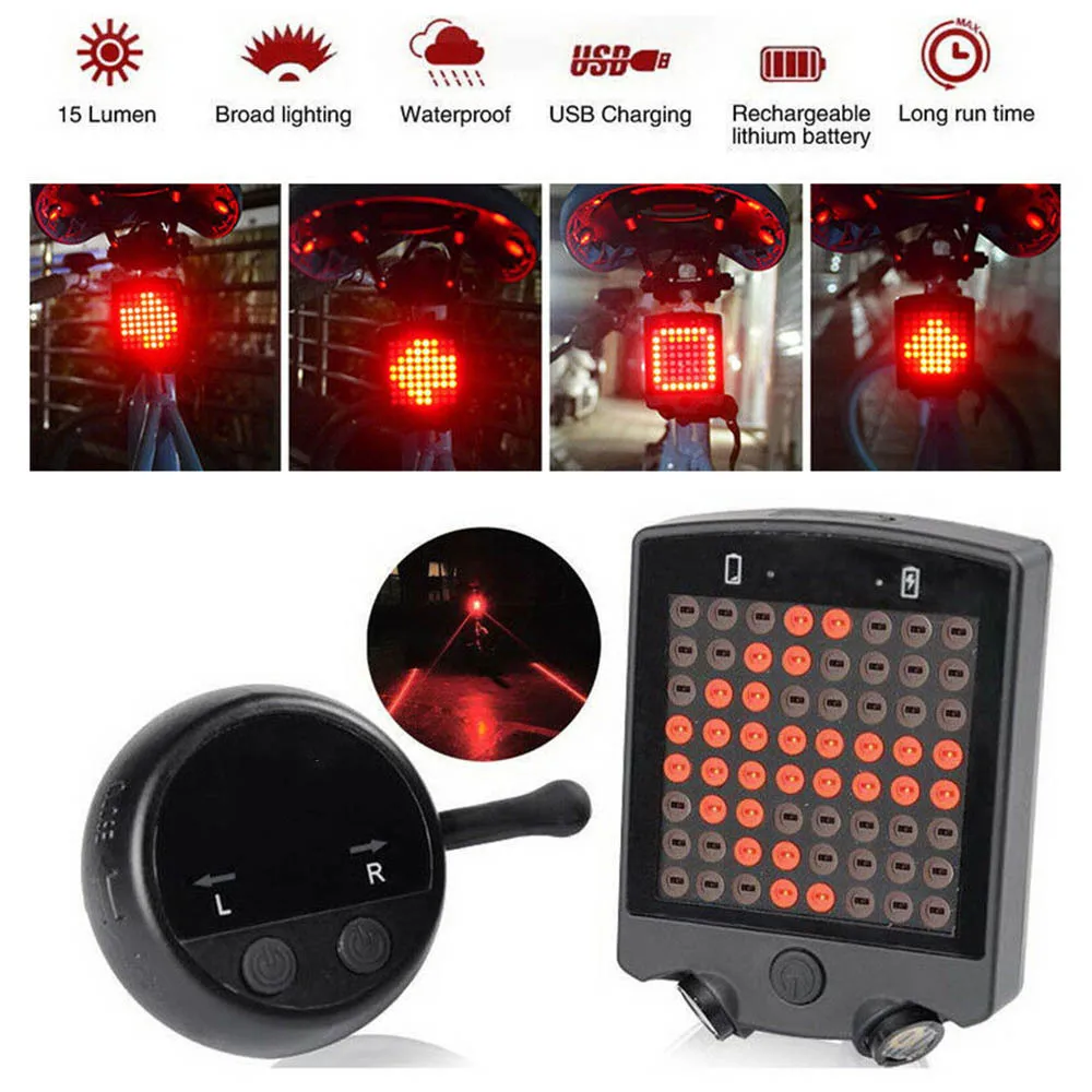

Bicycle Auto Light Indicator Direction Rear Light Safety Warning Light Car Taillight Lamp for Road Bike