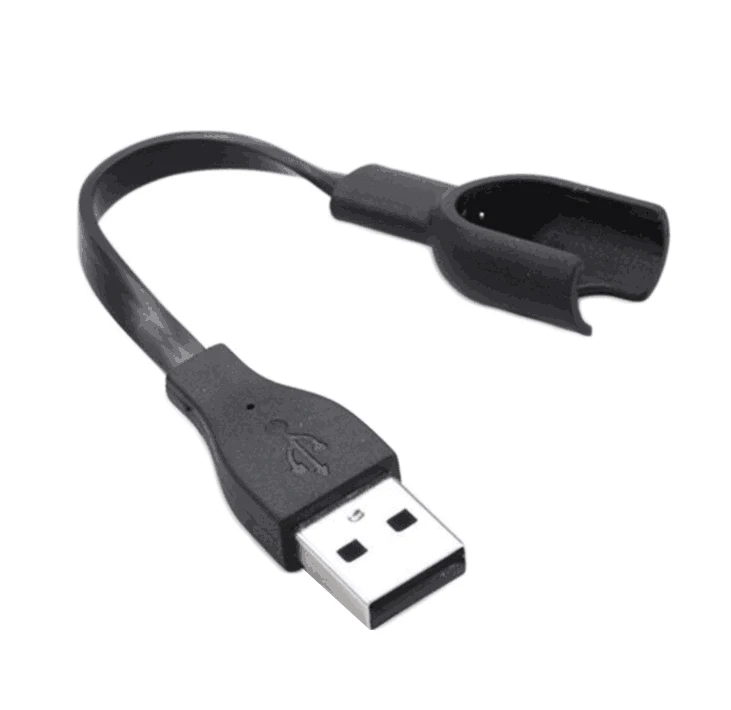 Зарядный кабель для mi Band 2 Аксессуары для смарт-браслета Черный USB адаптер для Xiaomi mi Band 2 OD2.8 линия зарядки смарт-часов - Цвет: 01