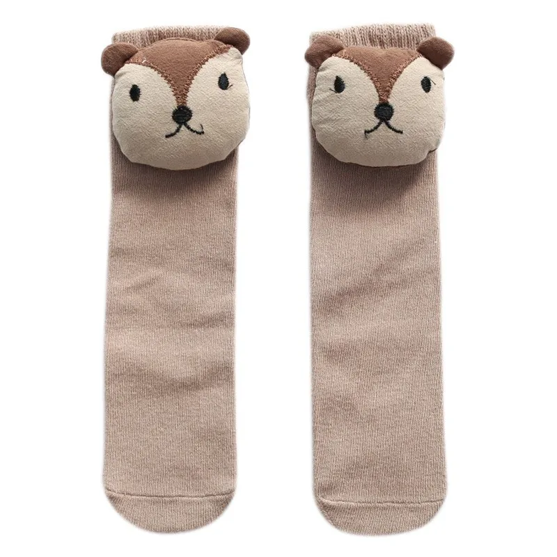 Baby Girl Cute Cute Cartoon Socks Tights Candy Color Cotton Long Socks Party Infant Children Soft Crib Leg Warmer Pads