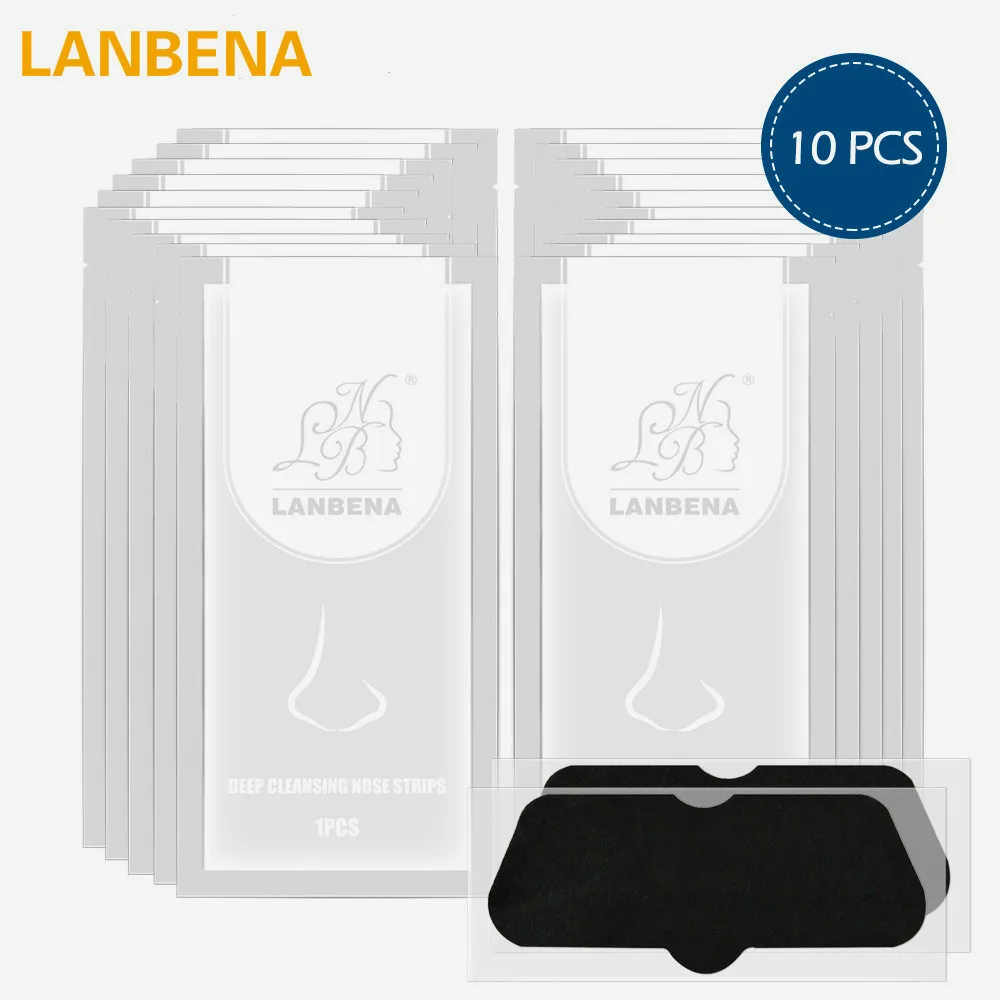 

LANBENA Bamboo Charcoal peel off of sheet Mask Face Mask Blackhead Remover Black head Acne Treatment facial Skin care 10PCS