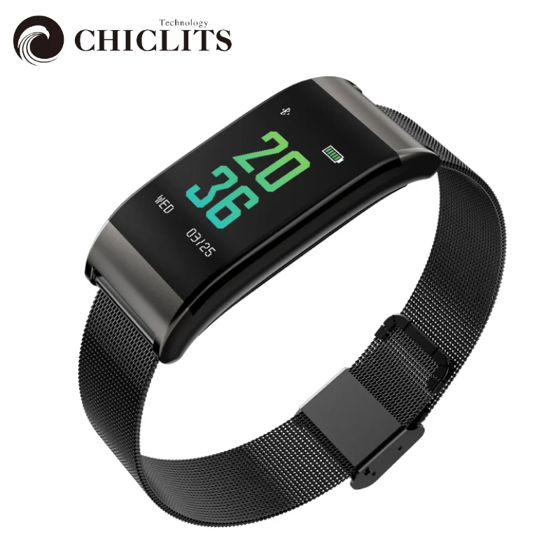 

Chiclits Smart Bracelet B23 Metal IP67 Fitness Smart Watch Activity Tracker Smart Band Heart Rate Blood Pressure for IOS Android
