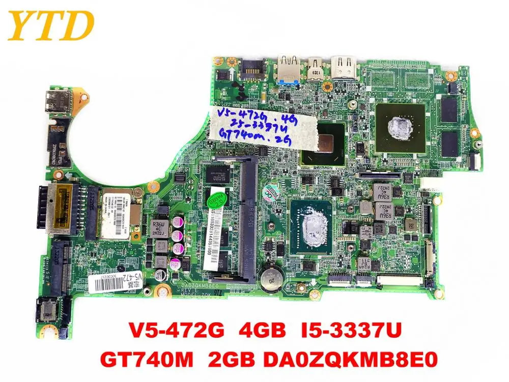 Original for font b ACER b font V5 472G laptop motherboard V5 472G 4GB I5 3337U