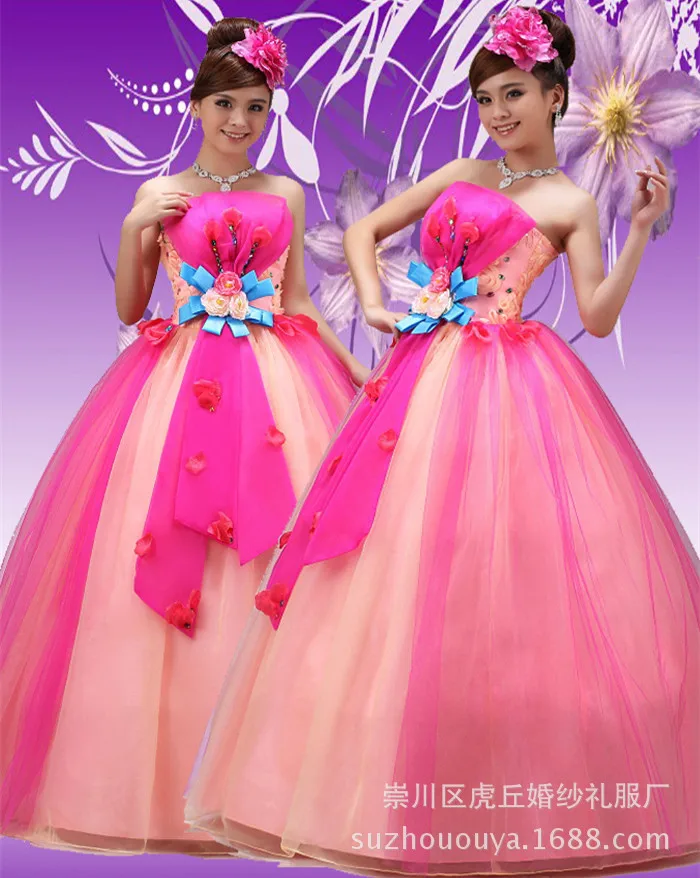 

sequins patchwork pleat strapless color mesh women ball gown Quinceanera Dresses quinceanera-jurk
