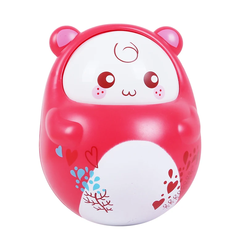 Красный Детский погремушка-грызунок Roly-poly Tumbler набор мобильные, музыкальные колокольчики для новорожденных Развивающие игрушки для малышей 0-12 месяцев игрушки подарки - Цвет: Красный