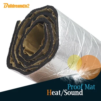 

Buildreamen2 Car Aluminum Foil Proof Mat Deadener 60" X 40" Heat Sound Absorption Insulation Cotton Material Easy Insulation