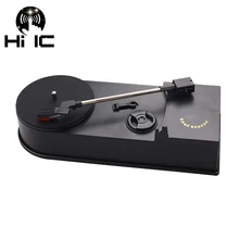 2 скорости 33,45 об./мин мини проигрыватель античный граммофон Проигрыватель виниловых дисков аудио USB DC 5 В RCA выход