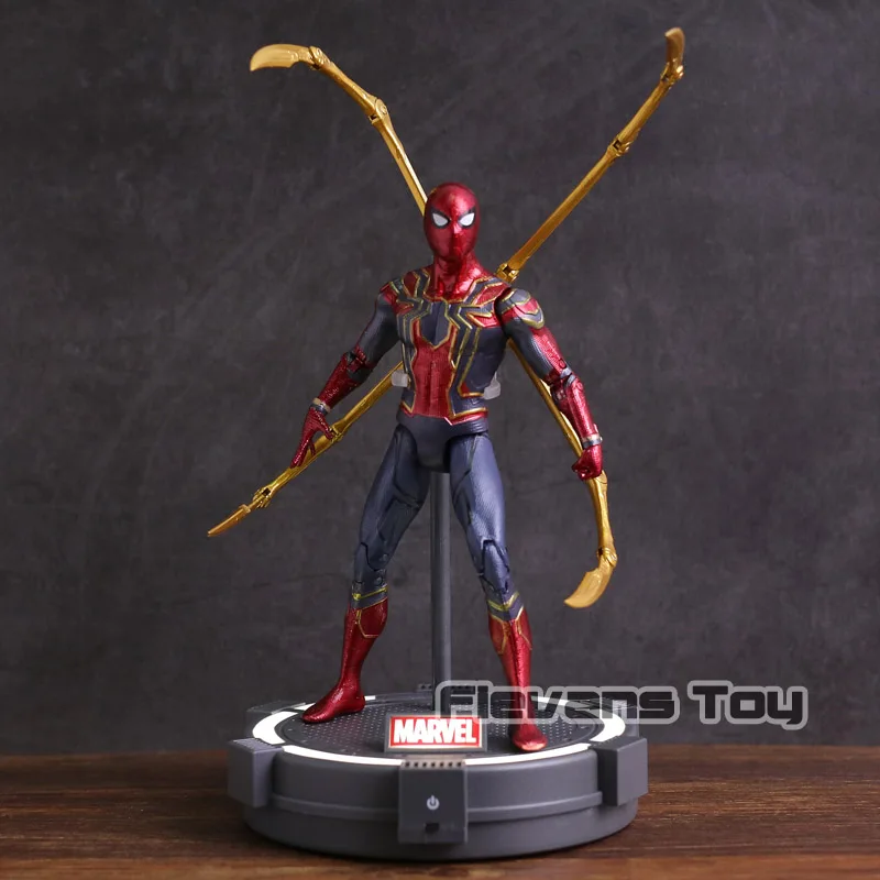 

Marvel Avengers Infinity War Iron Spider with LED Light PVC Action Figure Collectible Model Toy