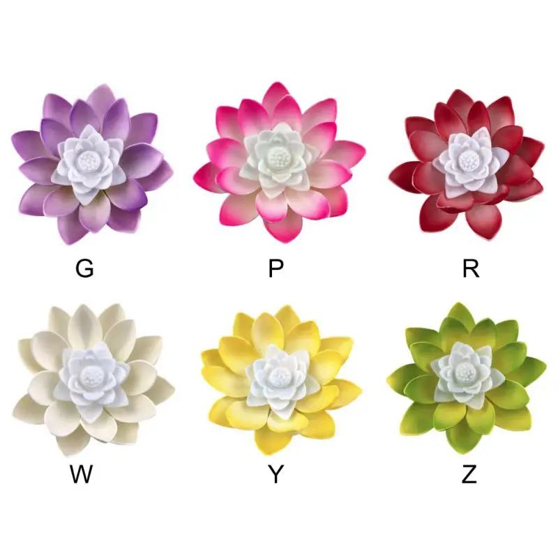 

Batteries Operated Artificial Lotus LED Light Buddha Lamp Home Garden Party Wedding Decorations(Battery Not Included)