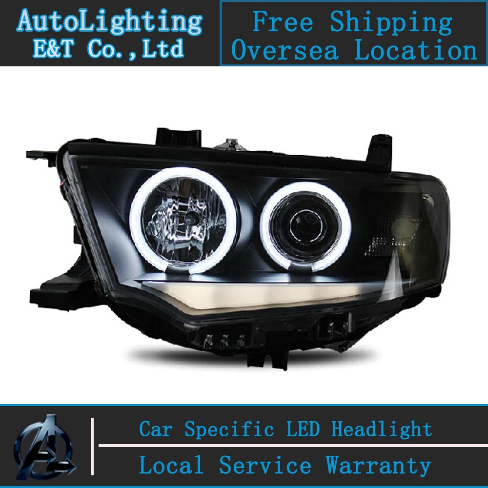 Car Styling For Mitsubishi Pajero headlight assembly 2000 2012 Pajero