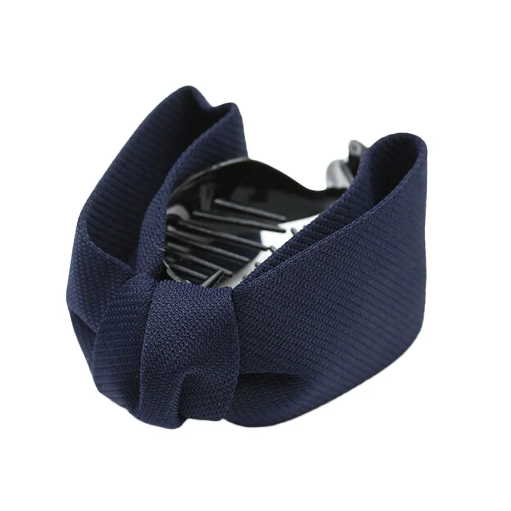 

Fashion ponytail holder flower hair claw clip wholesale lot accessories For Women Girls hair fabric bow hairpin Headwear 0112