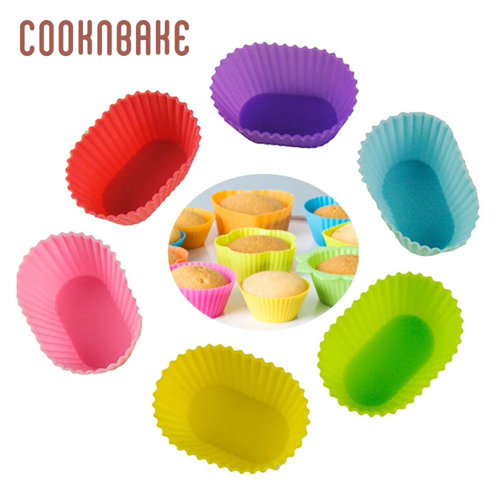 Large 7 Cavity Non-stick Silicone Muffin Mould Tray Baking Moulds Pudding Mold for sale online 
