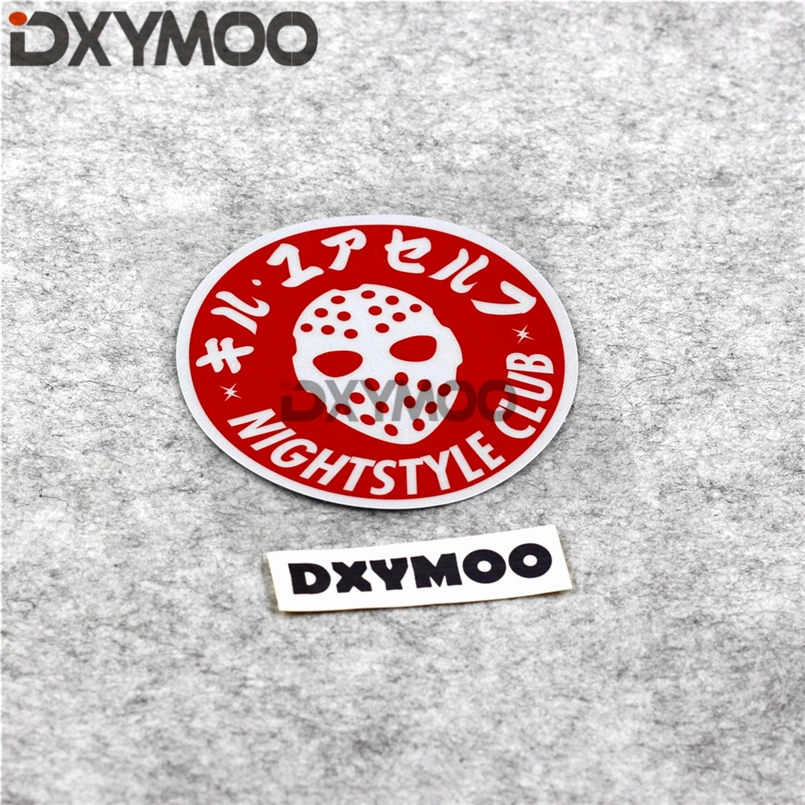 Car Styling Decals Decorate Fashion JDM Motorcycle Sticker Reflective for Nightstyle CLUB JDM