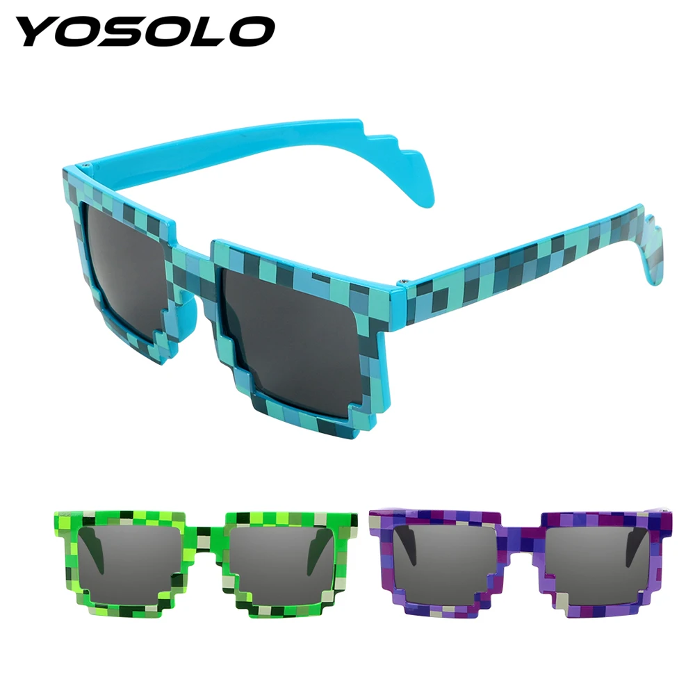 

YOSOLO UV Protection Motocross Bike Racing Glasses Protective Gear Motocycle Sunglasses Eyewear Pixelated Sunglasses