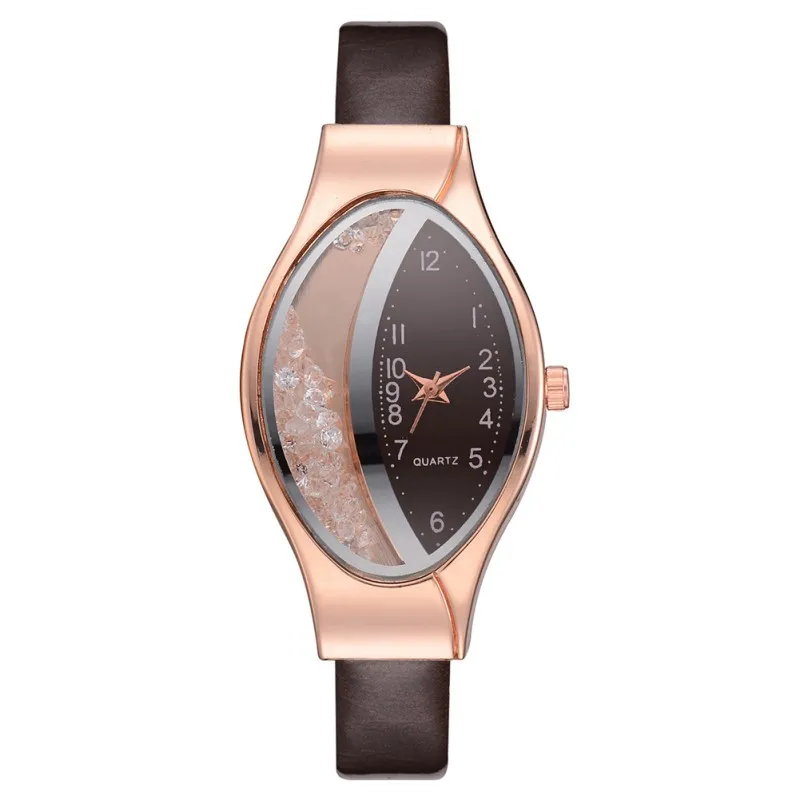 Часы с золотым браслетом женские роскошные брендовые кварцевые часы с кожаным ремешком для женщин наручные часы женские часы