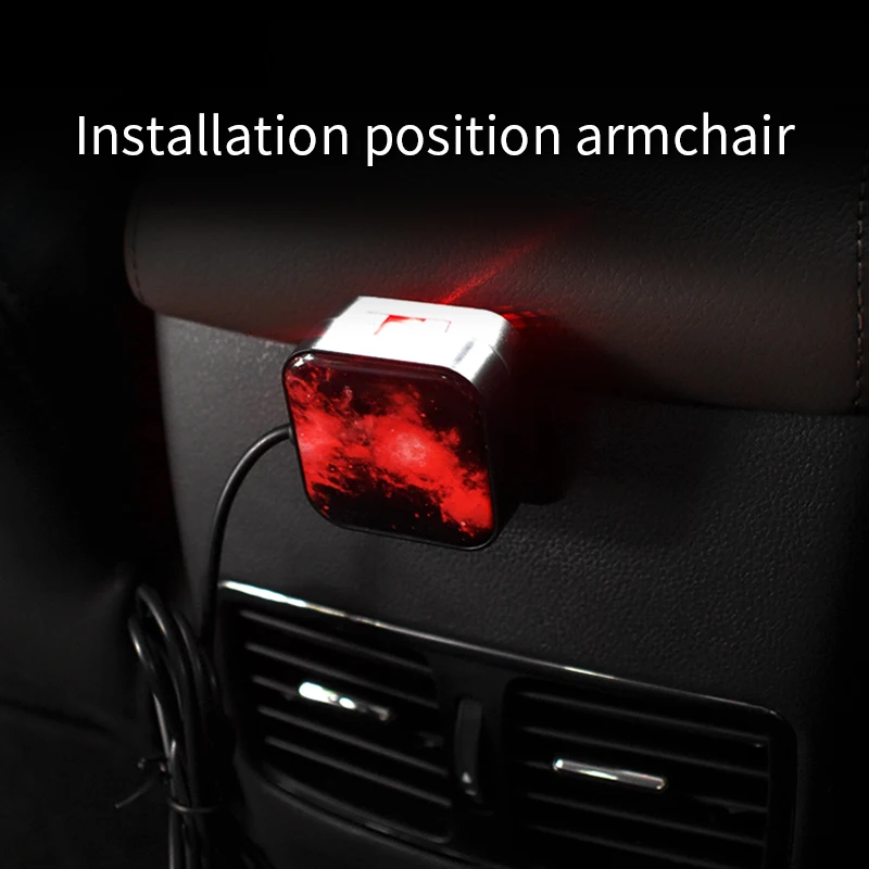CNSUNNYLIGHT автоматический поворот светодиодный автомобилей Атмосфера окружающей среды звезды огни DJ красный Музыка Музыкальная лампа интерьер комнаты декоративные огни