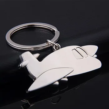 

FREE SHIPPING by FEDEX 50pcs/lot Fashion Metal Plane Keychains Small Plane Keyrings for Promotion Gifts