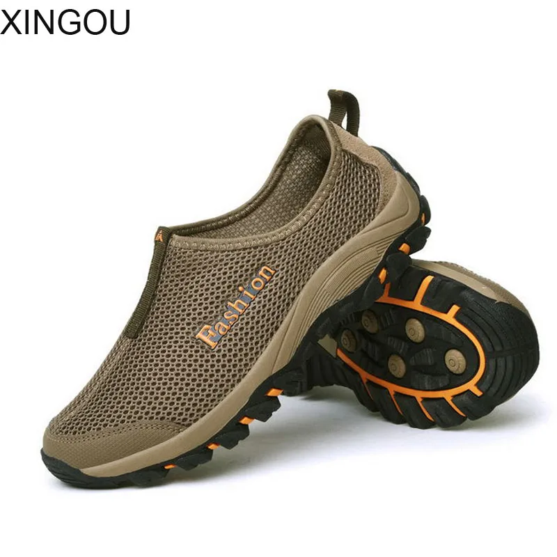 

New summer sandals men casual shoes breathable mesh net outdoor wading mountaineering shoes men's Sandals tide