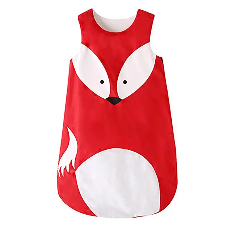 

1 PC Spring/Summer Autumn/Winter 2 Types Thin/Thick Baby Sleeping Bag Quilt Child Anti-Kicked Fox Cartoon Baby Sleeping Bag