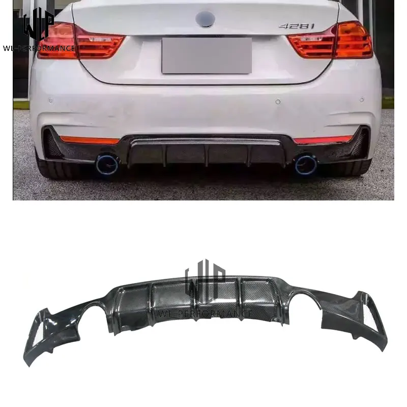 

Carbon Fiber MP Type Rear Bumper Diffuser Protecter for BMW F32 F33 F36 4 Series 420 428 435 440i with MT Modification kit 14-up