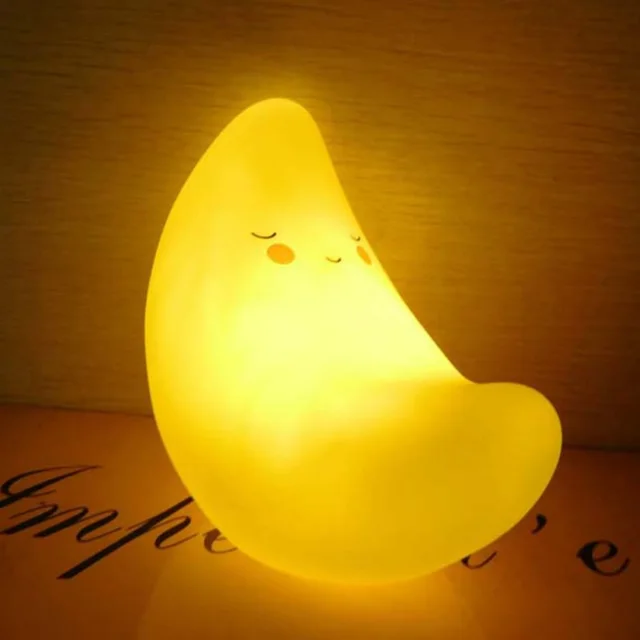 Novelty Moon Night Light Childrens Bedroom Nursery Night Lamp Mini